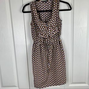 🖤 Abstract Pleated Collar Dress